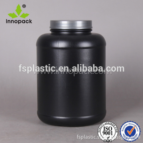 5 liter food grade protein powder pet jar with screw cap with good quality